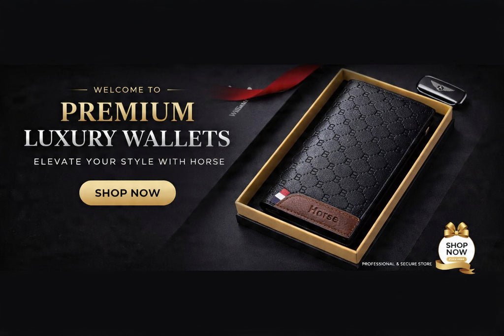 Premium Leather Long Wallet for Men – Stylish Embossed Design Card Holder & Cash Organizer
